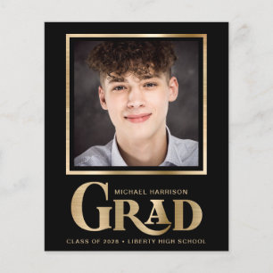 Graduação Dourada em Foto Elegante de Orçamento