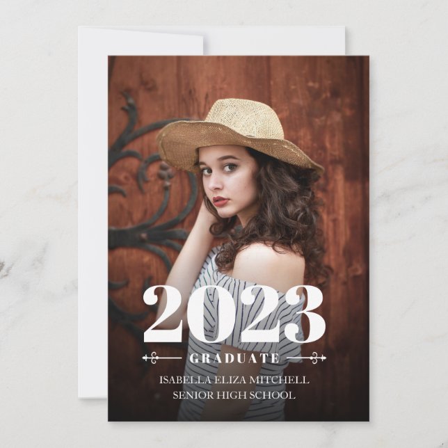 Graduação em negrito | Anúncio de foto (Frente)