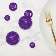 Graduação em Prática de Enfermagem Roxo Prata