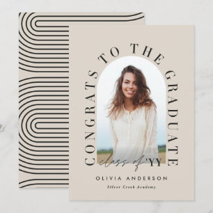 Graduação geométrica moderna de tipografia foto