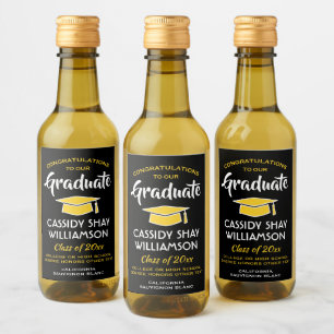 Graduação Gradua Mini Amarelo Dourado Elegante