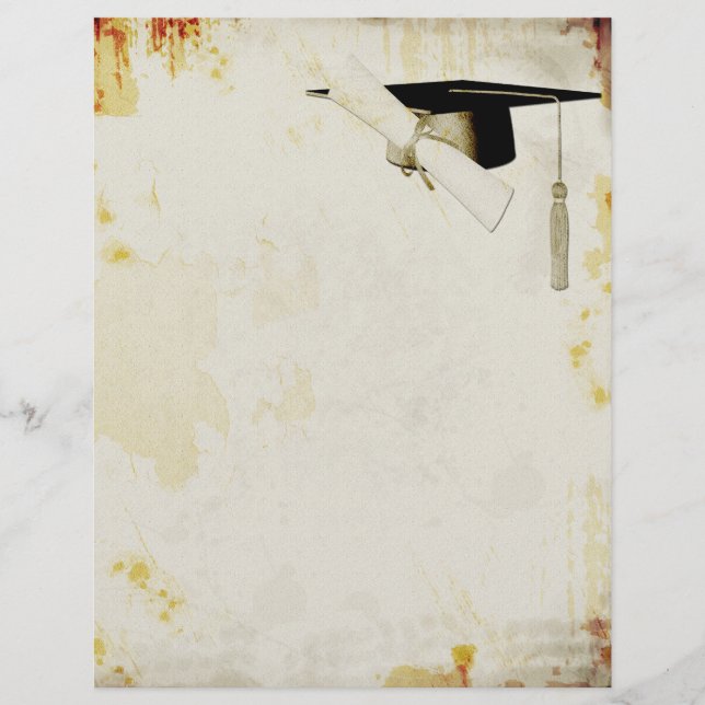 Graduação Grunge Letterhead (Frente)