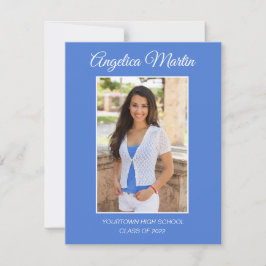 Graduação Lada Azul Moderno 2 3 Foto Classe 2022