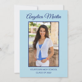 Graduação Lada Azul Moderno 2 3 Foto Classe 2022