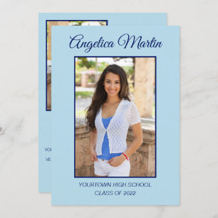 Graduação Lada Azul Moderno 2 3 Foto Classe 2022