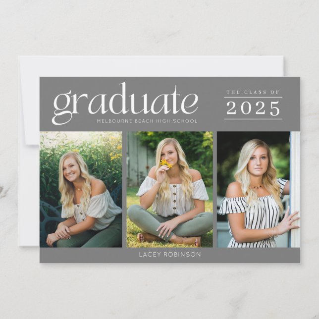 Graduação moderna de três Segundos graus de fotogr (Frente)