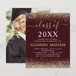 Graduação Orçamental Foto Borgonha Dourada Classe 