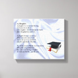 Graduação Poem Canvas de Impressão de Arte