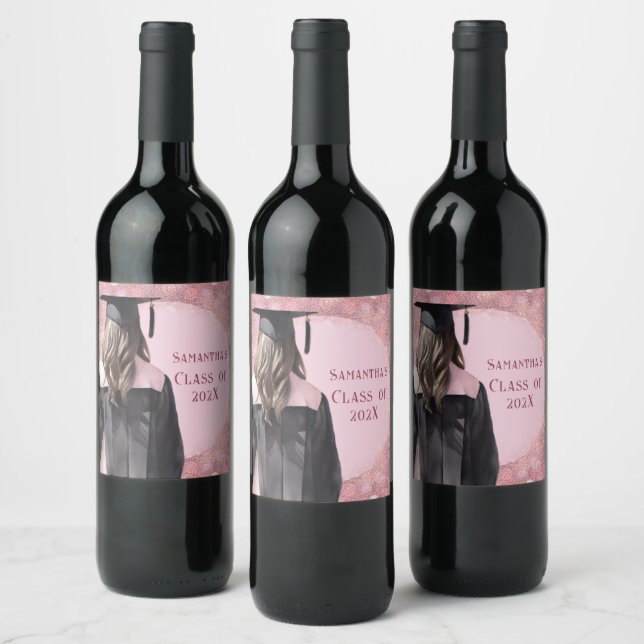 Graduação Vinho Etiquetas personalizadas (Garrafas)