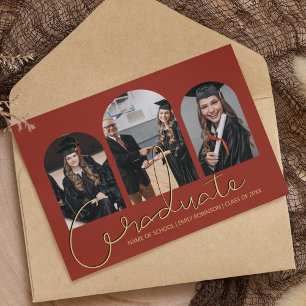 Graduado   Anúncio de Colagem de Fotos Arqueadas 3