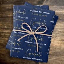 Graduado Grad Ouro Caligrafia Script Moderno
