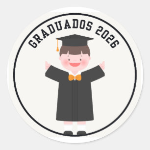 Graduados 2026 Adesivo de Formatura Fofo \