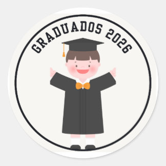 Graduados 2026 Adesivo de Formatura Fofo \