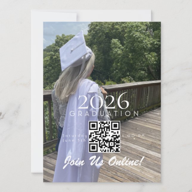 Graduation Online Invitation QR Code 2026 (Frente)
