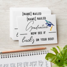 Graduation Scratch Card lotto ticket – Nailed It!