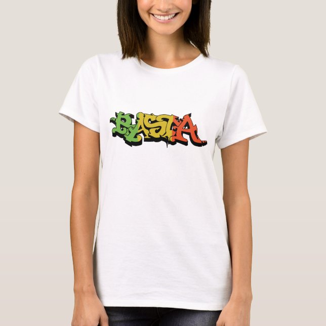 Graf Rasta Camisa com cores da reggae (Frente)