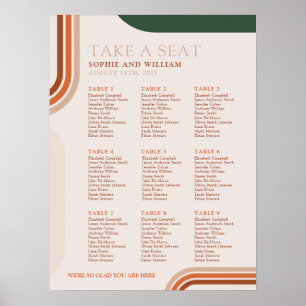 Gráfico abstrato Arch Seating poster
