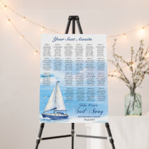 Gráfico de Assentos da Festa de Aposentadoria Sail