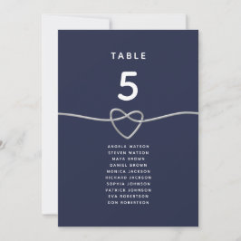 Gráfico de Assentos da Mesa de Casamento Coração A