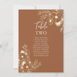 Gráfico de Assentos da Mesa de Casamento de Terrac