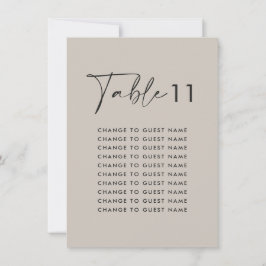 Gráfico de assentos da mesa de casamento elegante 