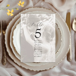Gráfico de Assentos de Casamento com Foto