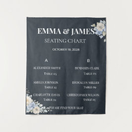 Gráfico de Assentos de Casamento | Tapeçaria Flora