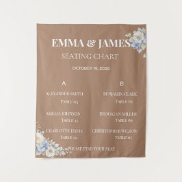 Gráfico de Assentos de Casamento | Tapeçaria Flora