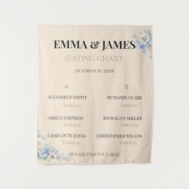 Gráfico de Assentos de Casamento | Tapeçaria Flora