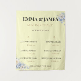 Gráfico de Assentos de Casamento | Tapeçaria Flora