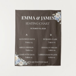 Gráfico de Assentos de Casamento | Tapeçaria Flora