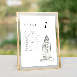 Gráfico de Assentos de Casamentos do Edifício Chry