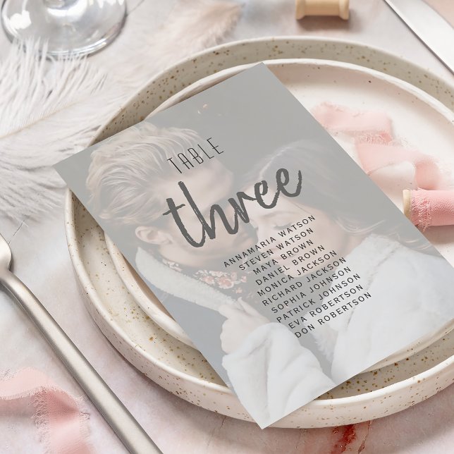 Gráfico de Assentos de Foto de Casamento Moderno (Criador carregado)