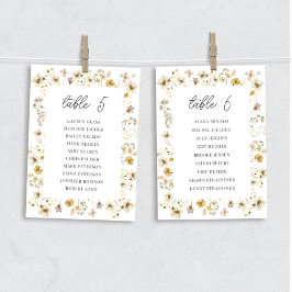 Gráfico de Assentos de Mesa de Casamento de Flores