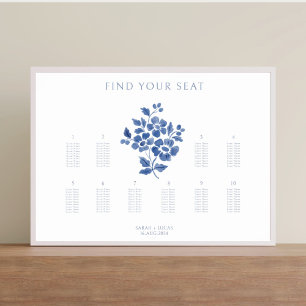 Gráfico de Assentos de Poster de Casamento Mesa na