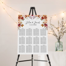 Gráfico de Casamento Floral de Casamento de Aquare