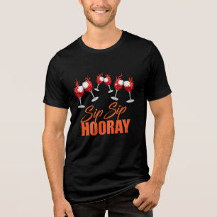 Gráfico de Celebração Sip Sip Hooray – Camiseta