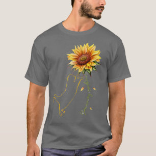 Gráfico de Gatos, Camisa de Girassol de Gato, Sol 