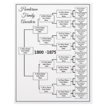 Gráfico de Genealogia de Cinco Gerações