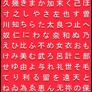 Gráfico de Hiragana e T-shirt familiar