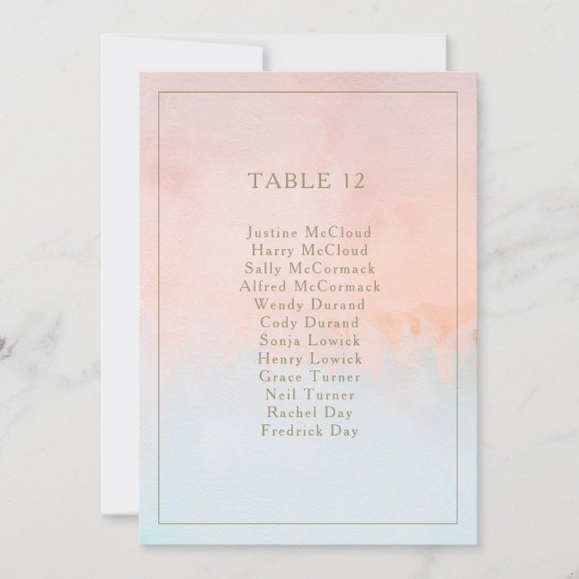 Gráfico de Número da Tabela de Cores Aquáticas Sun (Frente)