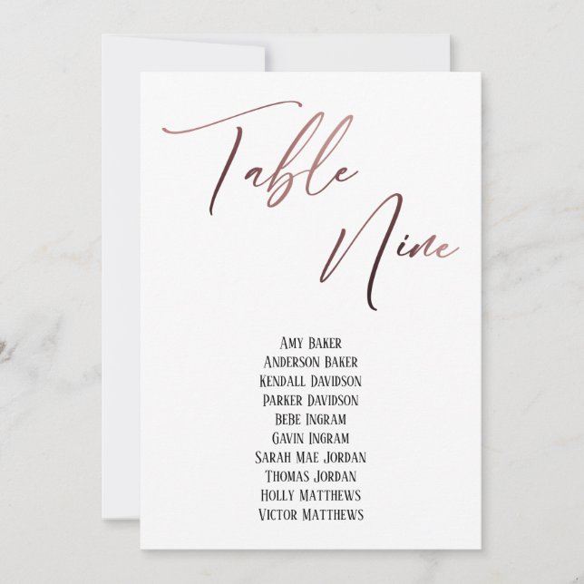 Gráfico de rosa Dourado de Manuscrito Mesa Nove As (Frente)