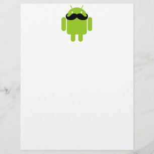 Gráfico do bigode preto robô androide