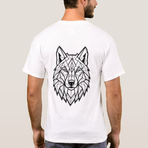 Gráfico do Lobo Selvagem   Camiseta do Lobo do Des