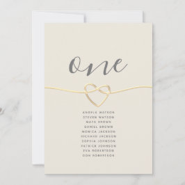 Gráfico Dourado de Casamento Caligráfico