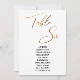 Gráfico Dourado de Mesa de Escrita Manual Seis