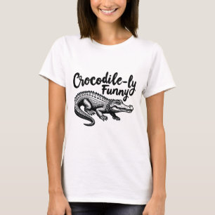 Gráfico exclusivo de T-Shirt Crocodilo