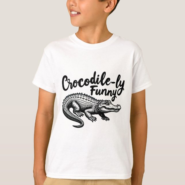 Gráfico exclusivo de T-Shirt Crocodilo (Frente)