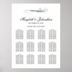 Gráfico Poster de Casamento de Caligrafia e Vinho