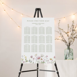 Gráfico Sentado Floral de Casamento de Pastel Suav